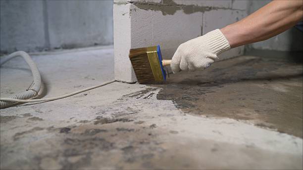 Crawl space vapor barrier installation in Highland, OH